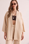 Women's Stone Breathable Etamine Summer Kimono Kmn-00000068 - 2