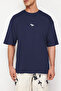 Indigo Oversize/Geniş Kesim Kısa Kol Dinozor Nakışlı %100 Pamuklu T-Shirt TMNSS23TS00243 - 5