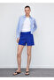 High-waisted straight-cut shorts - 2