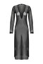 Siyah Örme Cut Out Detaylı Maxi Plaj Elbise TBESS25EL00116 - 5