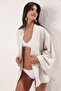 Ekru Dokuma Plaj Mini Kimono&Kaftan TBESS25KM00030 - 2