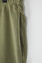 Khaki Oversize/Wide Cut Washed/Aged Look 100% Cotton Shorts & Bermuda Tmnss25Sr00046 - 11