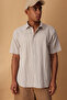 Beige Oversize Checkered Wrinkle Effect Shirt Tmnss25Go00047 - 2