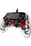 Nacon Wired compact Controller PS4 - Clear Red - 2