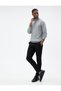 Half Turtleneck Sweater Knitwear Textured Slim Fit Long Sleeve