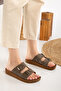 Unisex Orthopedic Sole Double-Strap Buckled Casual Comfortable Slipper for Home and Outdoor - 2