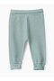 Boys' Teal and White Striped Cotton Pants