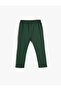 Sweatpants Pocket Tied Waist Cotton Applique Detailed - 2
