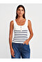 10744 Corded Button Detailed Knitwear Blouse-Ecru-Lacquer