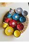 Mother's Day Special Daisy Flower Coffee Cup Set for 4 People and Turkish Delight Bowl for 4 People