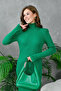Women's Turtleneck Slit Detail Knit Dress - 2