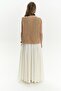 Knitle Comfortable Fit Knitwear Cinnamon Crop - 5