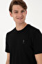 Men's Regular Fit Crew Neck Black T-Shirt 50299544-VR046 - 2