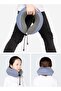 U-Shaped Travel Pillow, Breathable Pillowcase 26x26cm, for Sleep on Train or Plane