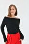 Women's Madonna Collar Slim Knitwear Sweater - 3