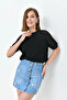 Women's Black Openwork Seasonal Knitwear Sweater