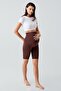 Above Knee Biker Flexible Adjustable Waist Maternity Leggings T12
