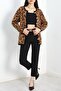 Women's Leopard Patterned Cardigan