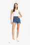 Normal Waist Folded Leg Jean Shorts A1959Ax25Sm - 2