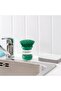 VIDEVECKMAL Dish-washing brush with dispenser, bright green - 6