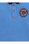 Victor & Jane Junior Boys' Polo T-Shirt Blue colour with Embroidered Label detail - 4