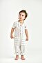 White Blue Striped Linen Jumpsuit
