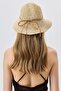 Knitted Straw Beach Hat Y25730-23 Beige - 3