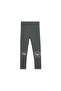 Dark Gray Crazy Eyes Printed Girls' Winter Warm Leggings - 3