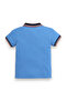 Victor & Jane Junior Boys' Polo T-Shirt Blue colour with Embroidered Label detail - 3