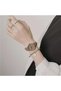 Brown Leather Suede Cord Minimal Design Vintage Retro Women Wrist Watch
