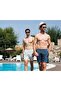 Men's Printed Three Pocket Quick Dry Swimwear Sea Shorts - 2
