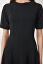 Godeli Midi Woven Dress Black Lub0091 - 4