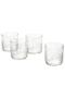 FRÖJDA Clear Glass 30 cl (4-Pack) 9 cm Tall, Elegant Faceted Design