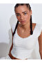 31775 Lace Detailed Off-The-Shoulder Ball-White - 3