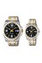 كاسيو طقم ساعات يد بعقارب للأزواج طراز Mtp/ltp-1314sg-1a