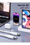 USB-C to Lightning Charging Cable, 1 Meter, 2.4A, 20W PD, Compatible for iPhone, White - 6