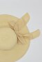 Women's Large Brim Beige Straw Hat - 3
