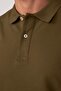 Men's Regular Fit Comfortable Cut 100% Cotton Plain Pique Dark Mink Polo Neck T-Shirt - 3