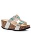 Gj Giorgia Wedge Heel Stone Detailed Comfortable Women's Slippers - 7