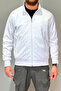 Men's Zippered Seasonal Jacket Single Top Reu-9114 White