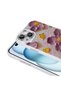 Case for iPhone 14 Flower Pattern Shiny Rhinestone Hard Silicone Vrdr Garden Cover - Colorful - 3