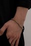 Men's Steel Bracelet - 4mm Polo Men's Thin Model Yellow White Gift for Lover, Wife, Father
