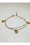 1. Grade Quality 316L Steel Anklet, Double Chain with Butterfly Figure Model No 1