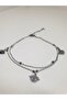 1. Grade Quality 316L Steel Anklet, Double Chain with Eye Figure Model No 8