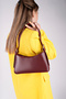 Claret Red Women's Daily Use Shoulder Bag - 3