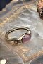 Pure Copper Women's Pink Cat Eye Ring Adjustable Trend (Gift, Birthday, Daily) - 3