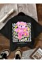 3-Pack Women's Casual Round Neck T-Shirts with Smiling Face & Text Graphics - 6