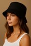 2 Pack Summer Fabric Bucket Hats, Men Women Plain Fisherman Bucket Hat, Unisex Black-White - 7