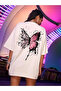 Pinky Amazing Butterfly Printed Crew Neck Short Sleeve T-Shirt