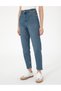 Blue Mom High Waist Fit Jean Trousers 50301299-Vr036 - 2